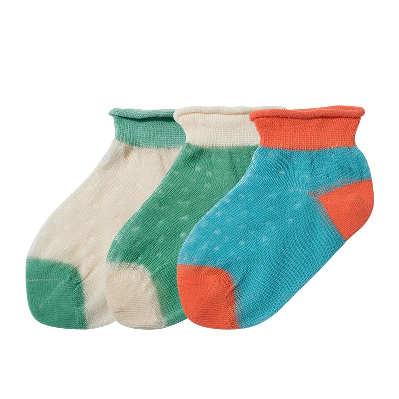 babycare儿童袜子夏季薄款新生儿宝宝地板袜春秋纯棉可爱婴儿袜 S(6-8cm) 温德克
