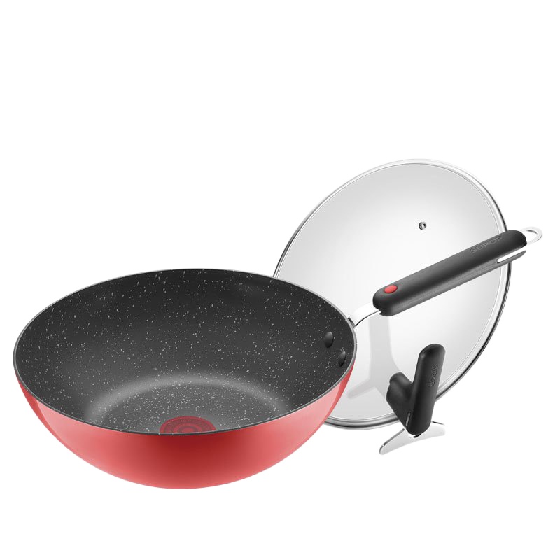 苏泊尔（SUPOR）火红点Bingo系列不粘炒锅（红色）EC30YP-02-R