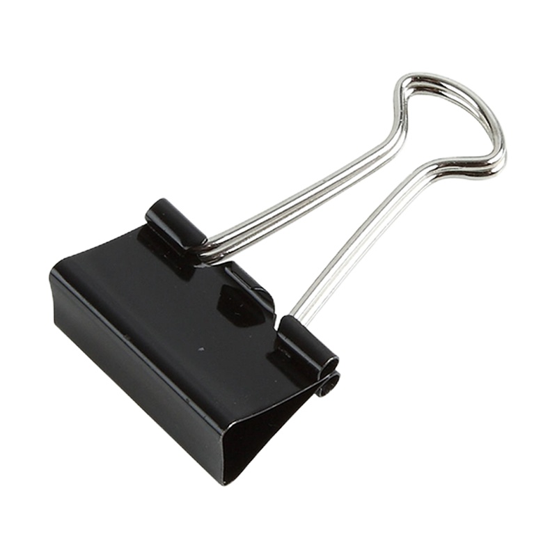 齐心(COMIX) 黑色长尾票夹B3628 4# 25mm 48只/筒 5筒起订 单筒价格