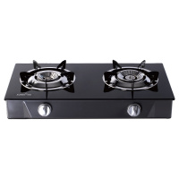 迅达2·N5-M液化气灶双灶台式家用节能猛火灶钢化玻璃液化气