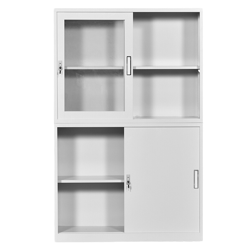 顺日 上玻下铁文件柜