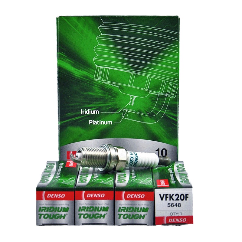 电装(DENSO)双铱金火花塞VFK20F适配帕杰罗欧蓝德奥迪宝来高尔夫速腾(4支装)