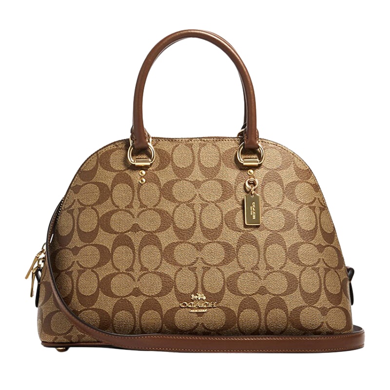 COACH SIERRA SATCHEL 女士单肩手拎包贝壳包 字母马车标