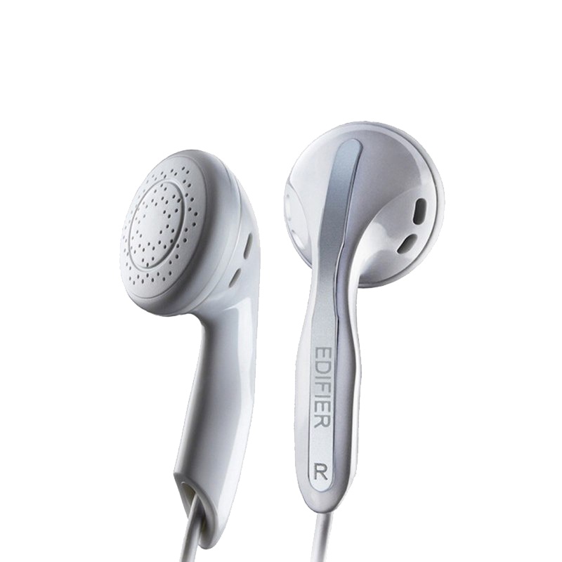 Edifier/漫步者 H180重低音耳塞式苹果手机电脑立体声通用无麦音乐MP33.5mm插孔有线耳机 白色