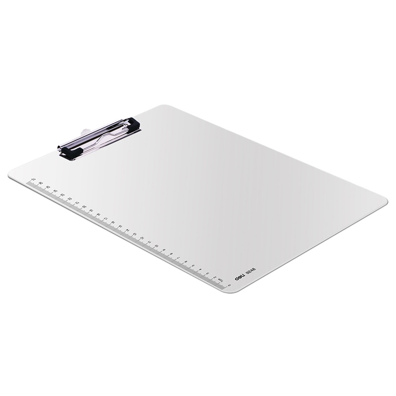 得力(deli) 9248 塑料夹 A4书写文件夹板垫板双色PP板夹阅读架 办公学