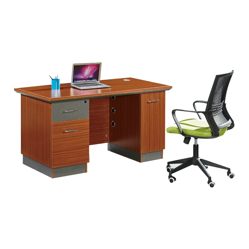 <万保>板式办公桌 办公家具 电脑桌 板式职员桌 单人办公台 简约现代