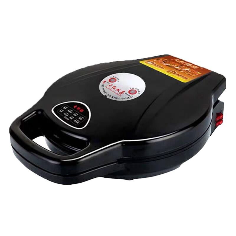 电饼铛家用烤饼机煎饼机双面黄金蛋加热悬浮蛋糕机煎烤机电饼档自动恒温 黑色30电饼铛深度1.5厘米