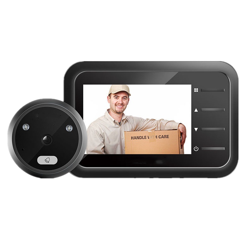 智能可视猫眼门铃电池防盗门电子猫眼摄像头门镜高清夜视 锂电池版+32G内存
