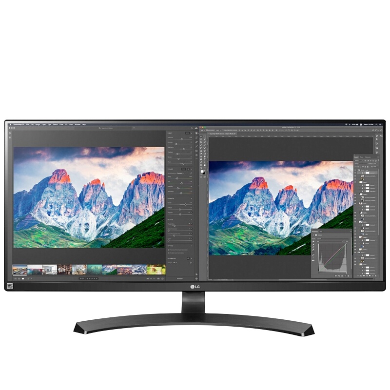 LG 34WL750 34英寸21:9超宽IPS屏HDR广色域设计绘图液晶电脑显示器可升降支架支持壁挂
