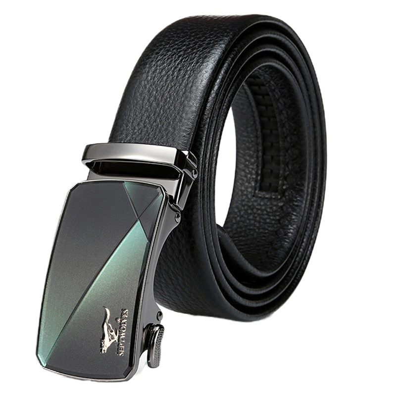 七匹狼(SEPTWOLVES)男士皮带 双面头层牛皮自动扣皮带男士腰带头层牛皮裤带 精美礼盒送礼自用送父亲送男友生日礼物
