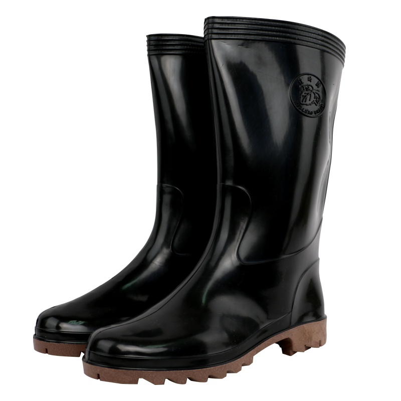 双安 PM95耐油食品靴 耐酸碱 模压靴 43码 黑色