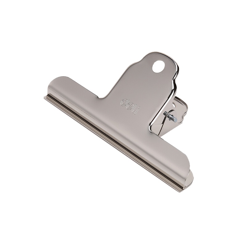 得力山形铁票夹2# 9532