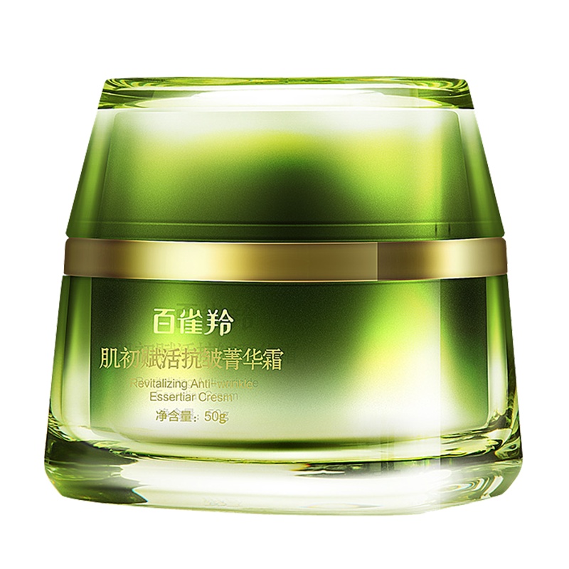百雀羚面霜肌初赋活抗皱菁华霜50g改善松驰淡化细纹保湿补水紧肤淡皱提拉紧致女任何肤质