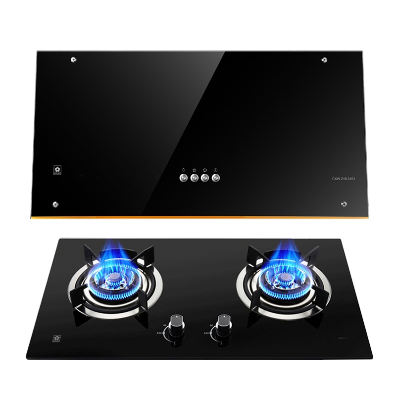 樱花(SAKURA)烟灶套餐中式抽油烟机 煤气灶燃气灶 油烟机灶具厨电套装套装TZA01+BGC1T天然气