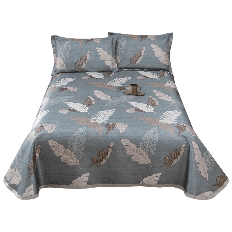 老席匠夏季凉爽床单冰丝席床裙款可折叠床上用品薄款清凉被单夏天软席子