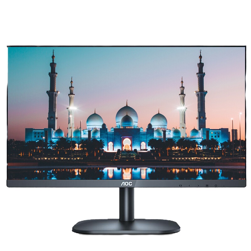 AOC显示器 21.5英寸 VA技术屏 广视角 低蓝光爱眼 快拆支架可壁挂 电脑办公液晶电脑显示屏 22B2H