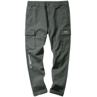 海德斯曼工装裤男2019秋新款ins潮流宽松直筒小脚休闲裤男70217