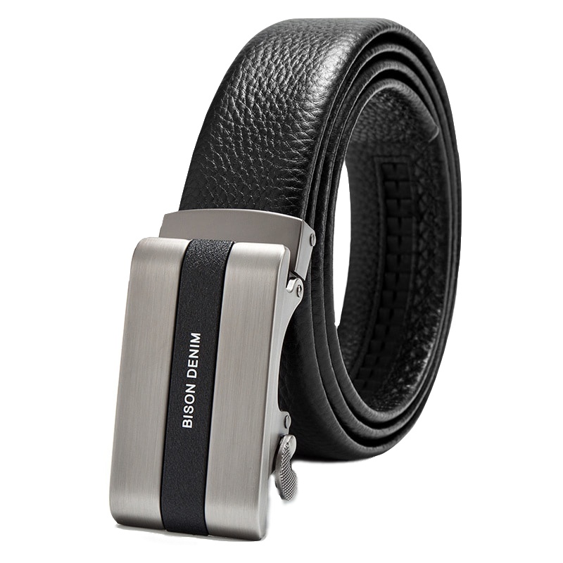 美洲野牛男士皮带真皮自动扣商务休闲腰带头层牛皮软皮裤腰带潮