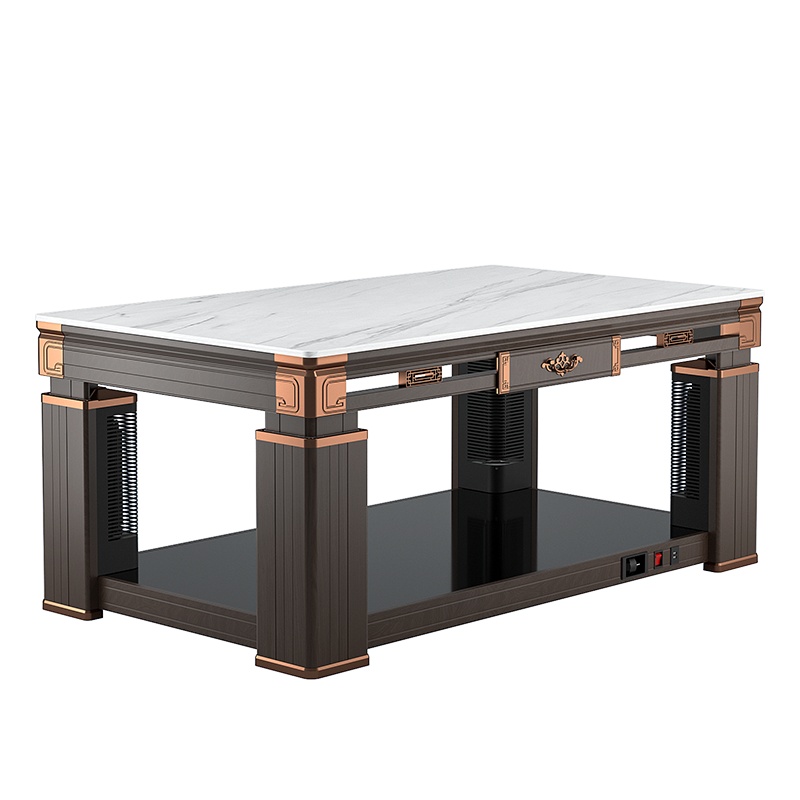 荣事达取暖桌多功能电暖升降茶几长方形电暖桌家用中式电烤火桌子