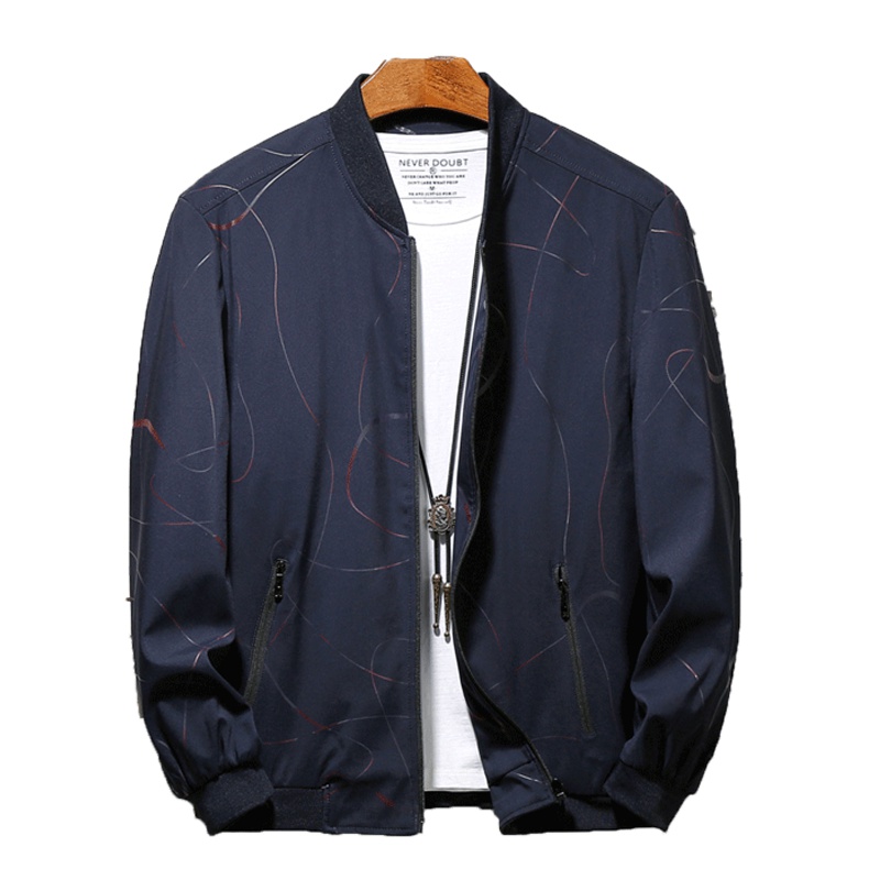 北极绒男士夹克2019秋季新款男休闲时尚修身商务外套男夹克