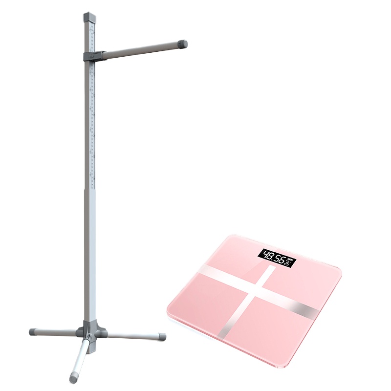 儿童宝宝身高体重测量仪精准智能电子时光旧巷身高体重秤身高测量尺量高器 身高测量仪+充电款方形秤关注身高体重健康 其他