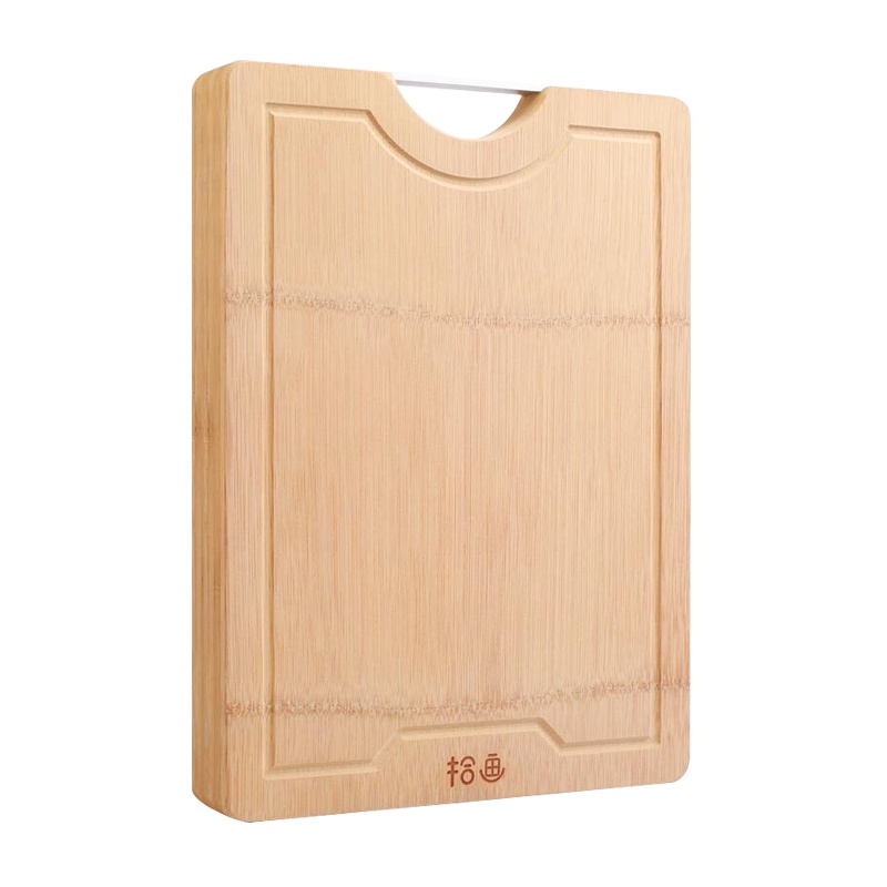 拾画 整竹砧板 3公分加厚剁骨板 切菜板 竹案板SZ-6153 (38*26*3cm)