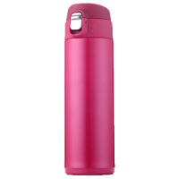 邦禾保温杯男女士大容量儿童水杯304不锈钢500ml便携户外杯子学生【白色】