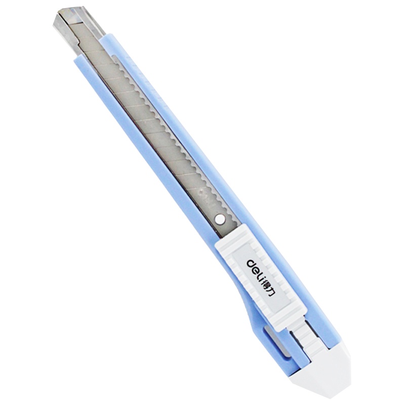 得力裁纸刀金属小号学生美工刀裁纸刀壁纸刀手工小刀刀片不锈钢多功能锋利小巧便捷彩色2031LAN