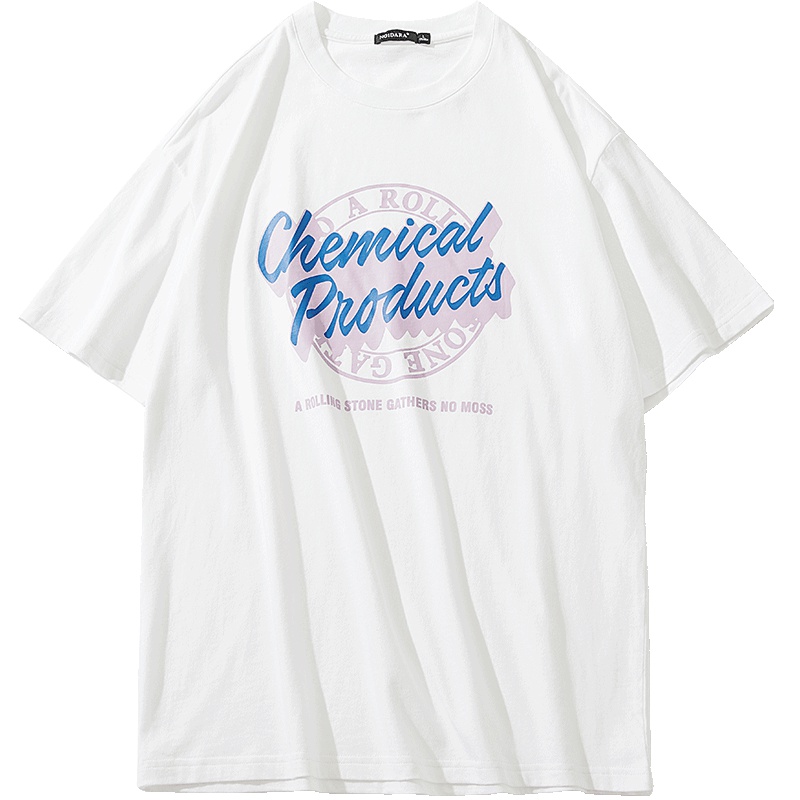 No.1dara2019夏季新款短袖t恤男潮牌印花纯棉半袖衣服港风宽松丅恤