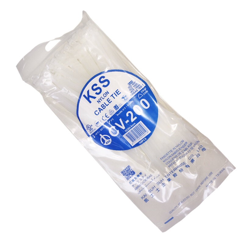 凯士士 KSS 尼龙扎带 自锁式扎带 黑色耐候 CV-500LW 8*500(100根/包)