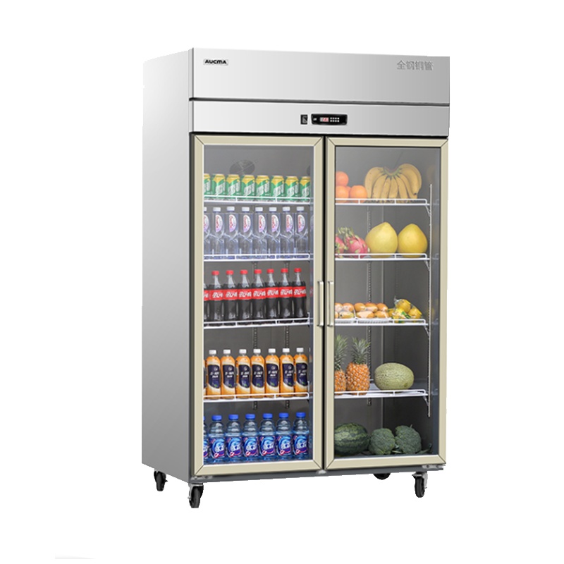 澳柯玛(AUCMA)VC-917XG 冷 藏 柜(双门 立式 不锈钢冰柜 120*72*197)