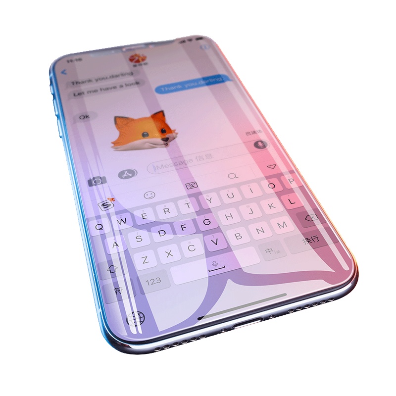 轻万适用苹果x钢化膜applexs全屏幕iphone抗蓝光手机保护贴膜