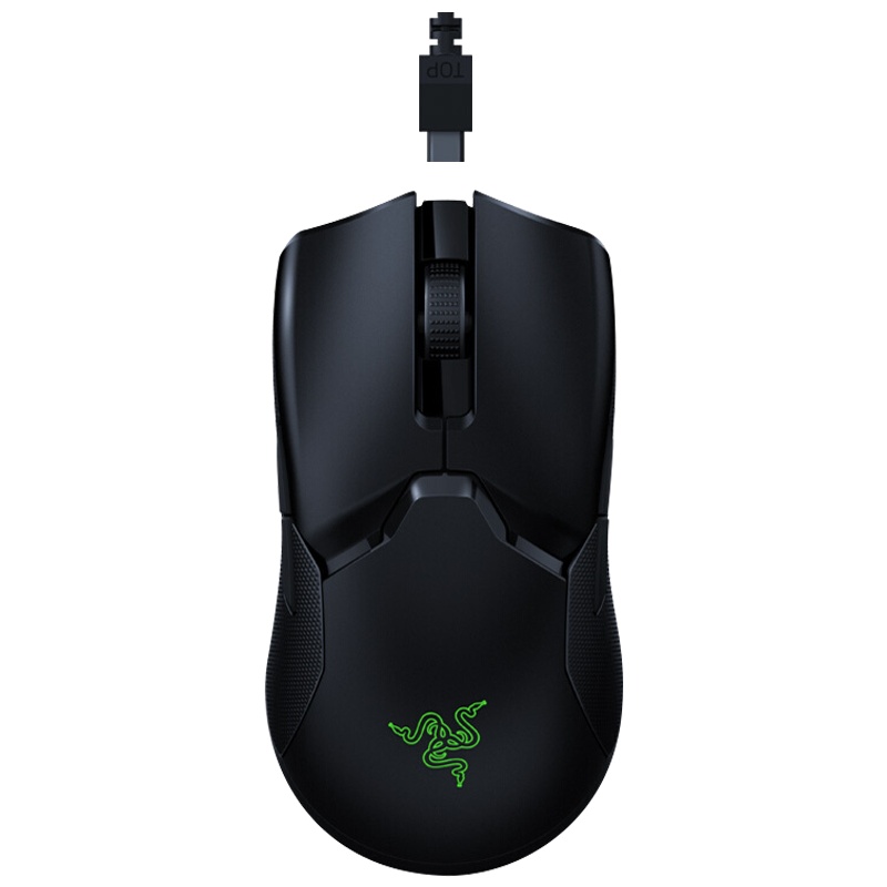 雷蛇 Razer 毒蝰终级版-不含充电底座 约74克轻量 电竞鼠标 无线鼠标 游戏鼠标 20000DPI 黑色