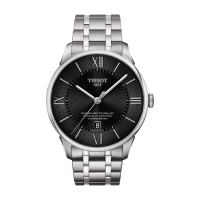 天梭(TISSOT)杜鲁尔系列自动机械时尚商务休闲钢带男士手表T099.408.11.058.00