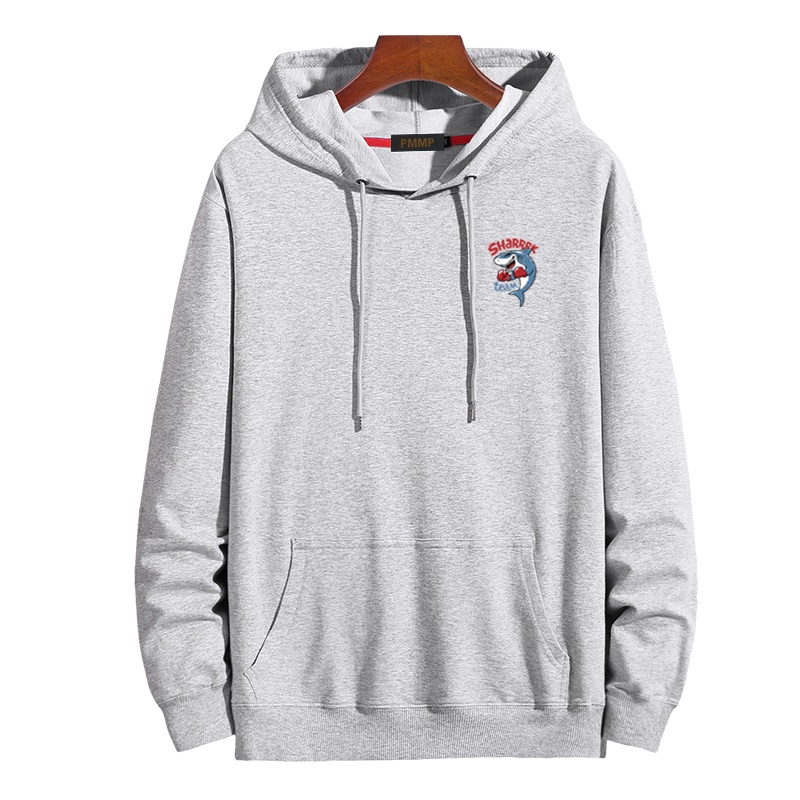 PMMP连帽卫衣宽松男春季新品长袖卫衣潮胖子加肥加大码时尚印花套头衫