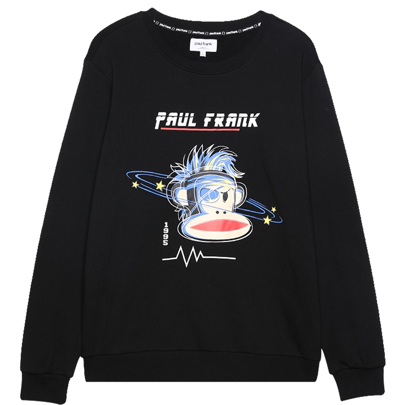 大嘴猴春秋季新款卫衣男圆领卡通印花韩版休闲上衣