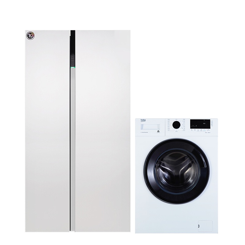 [冰洗套餐]倍科滚筒洗衣机EWCE 10252 X0I+对开门冰箱EUG 91640 IW欧洲原装进口