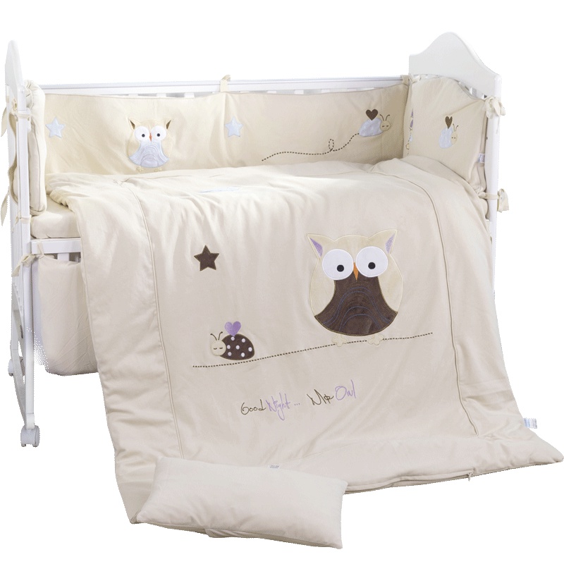 贝贝怡纯棉四季宝宝卡通床上用品九件套191P2039