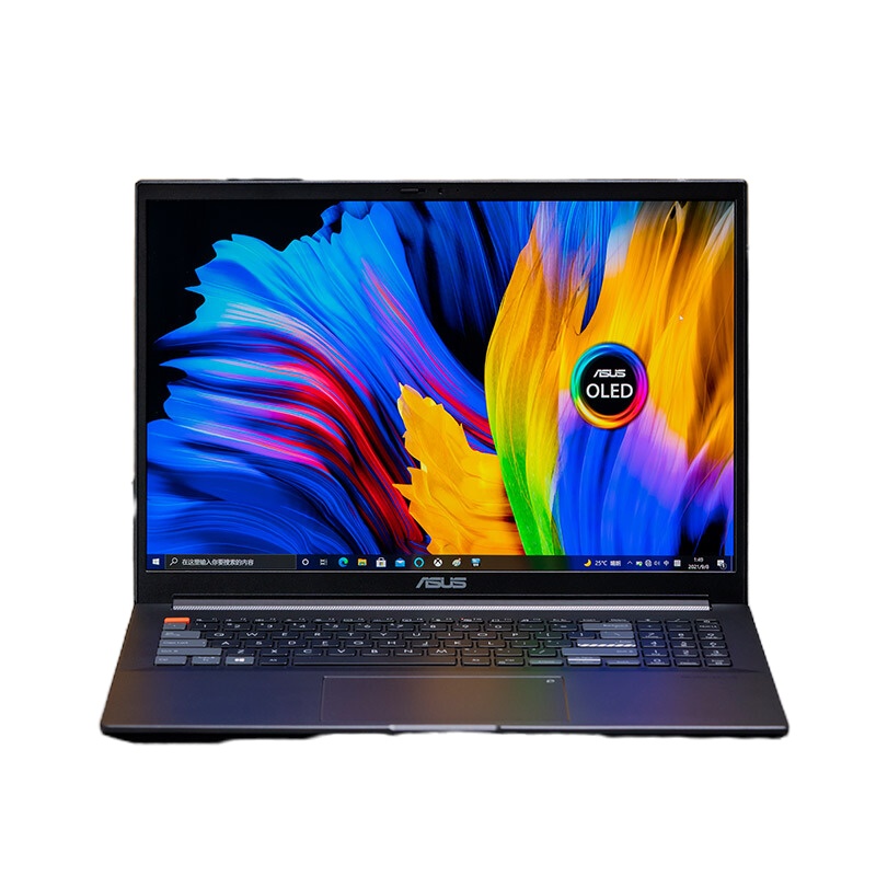 华硕灵耀Pro16 高性能游戏设计轻薄笔记本电脑(标压锐龙R9-5900HX 16G 1TB RTX3050Ti-4G 4K OLED 高色域)黑 升级定制