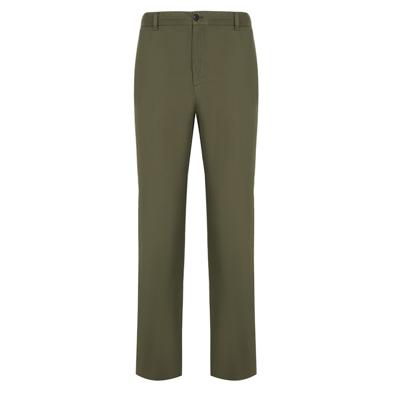 ERDOS 春夏新品轻薄凉爽纯色亚麻抽绳男休闲裤