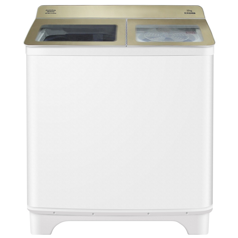 预售到货发货澳柯玛(AUCMA) 13公斤 大容量双缸 家用半自动洗衣机 强劲动力 双不锈钢内筒XPB130-2158S