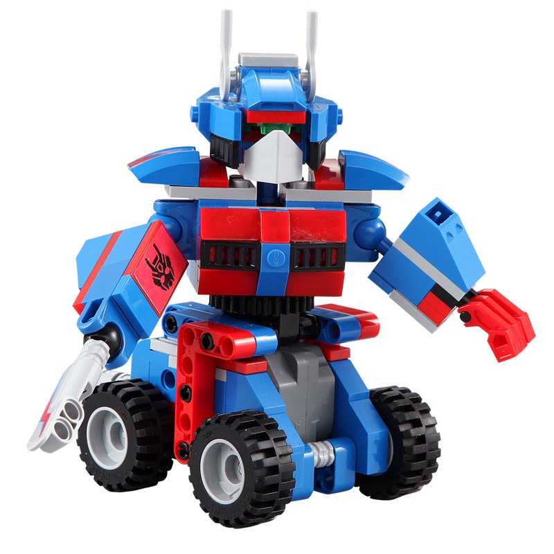 双鹰doubleeagle 擎天变形金刚玩具 变形机器人 儿童积木拼插玩具 C52019
