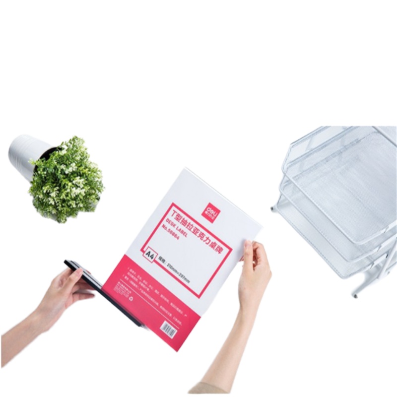 得力(deli) T型台签(个)