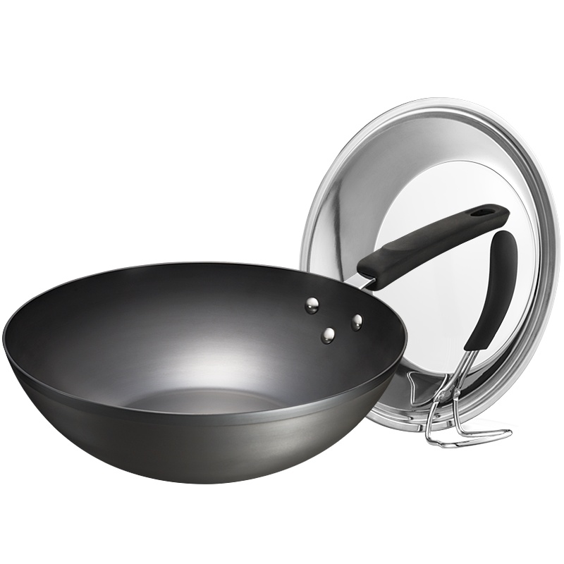 爱仕达(ASD) 30CM锈不了铁锅炒锅炒菜锅铁锅锅具 LX8330E