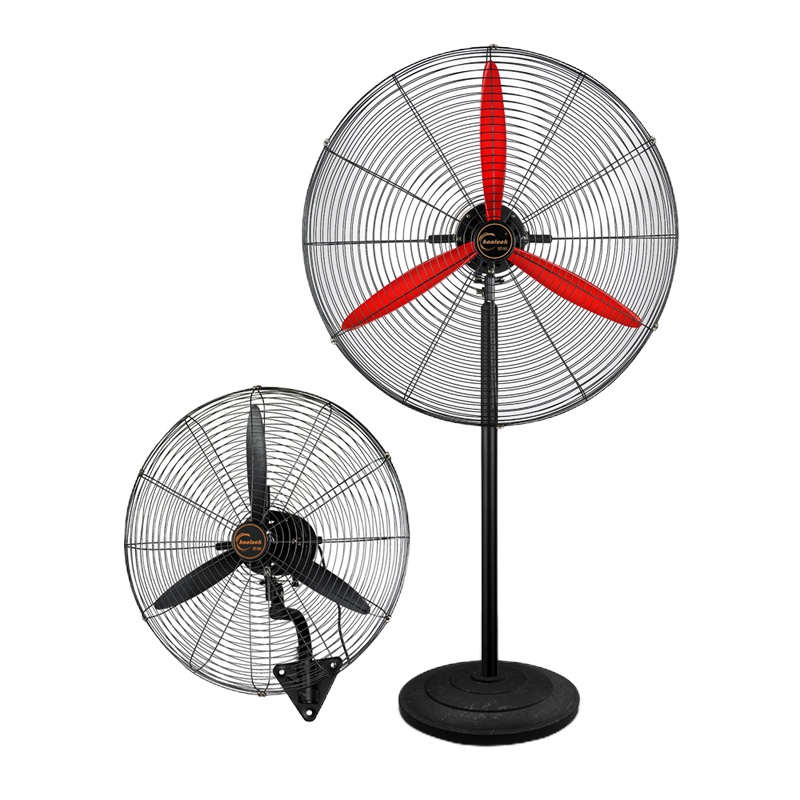 仟井 工业电风扇 500挂扇塑钢扇叶 强力落地风扇