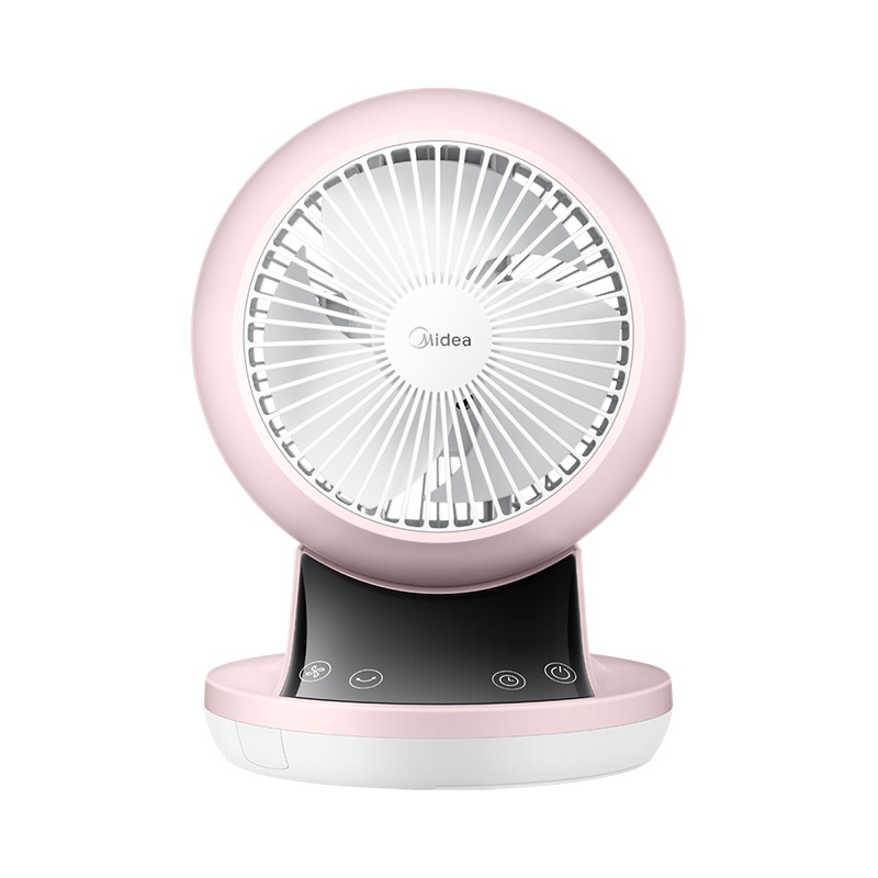 美的(Midea)循环扇 GAD15EP 遥控版可触摸涡轮空气对流循环扇 12H定时 空调伴侣 办公室风扇 桌面台扇 女