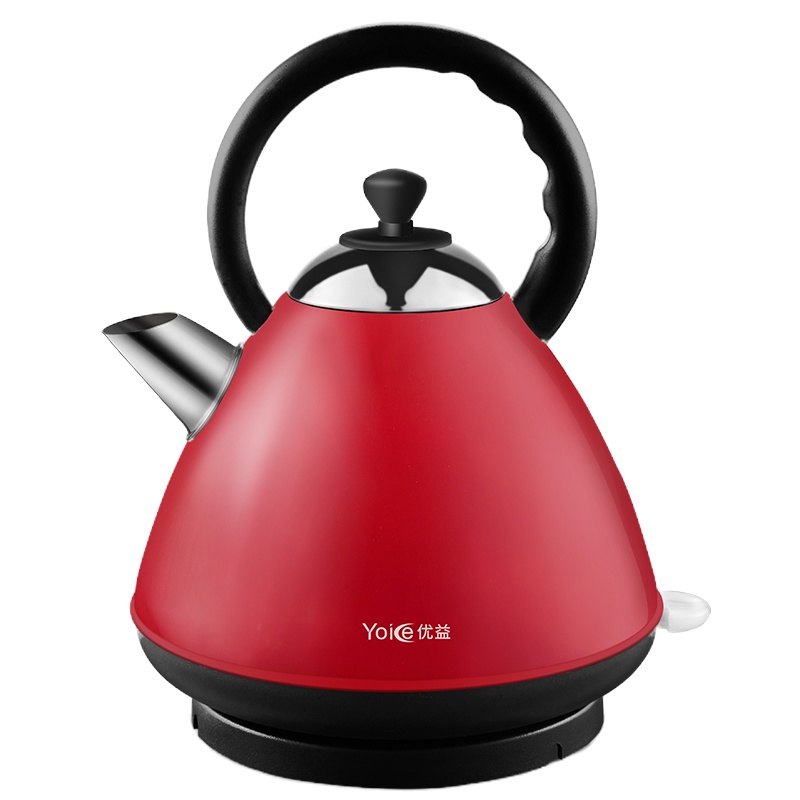 优益 YZ-X6双层防烫304不锈钢弹盖自动电热水壶家用颜色随机