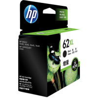HP 62 号黑色原装墨盒 C2P05AA 高容量