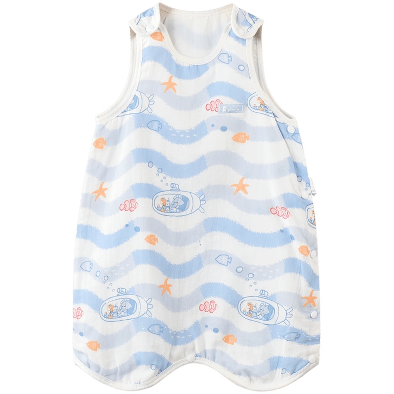 童泰(TONGTAI)夏季款婴儿床品0-2岁男女宝宝纯纯棉纱布分腿睡袋防踢被孕婴童睡袋