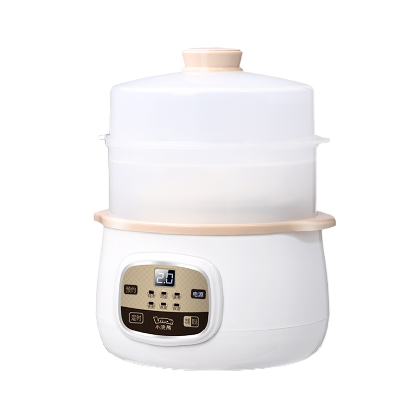 小浣熊（LOTOR）DDZ-D1-K -ZL蒸笼款多功能营养隔水炖电炖锅 煮粥锅 智能预约 免看管 1.5L